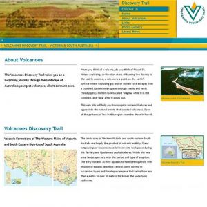 Volcanoes Discovery Trail Website Design