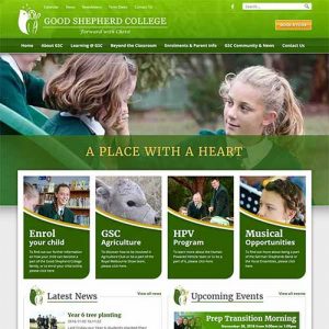 Good Shepherd College Website Design