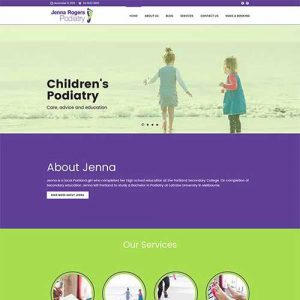 Jenna Rogers Podiatry Website Design