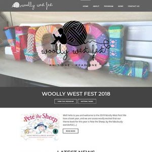 Woolly West Fest Website Design